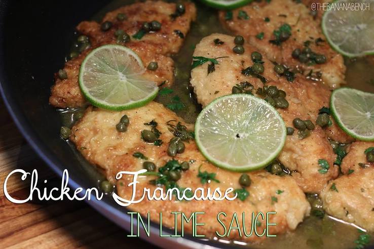 Chicken Francaise in Lime Sauce